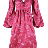 Onirik Dress Marcela Dress / Ruby Red + Alabaster Toile Cotton
