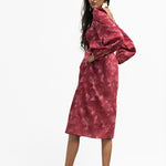 Onirik Dress Marcela Dress / Ruby Red + Alabaster Toile Cotton