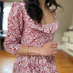 Onirik Dress Marisol Dress / Pink + Milkly White Liberty Floral Cotton