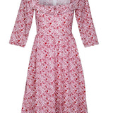 Onirik Dress Marisol Dress / Pink + Milkly White Liberty Floral Cotton