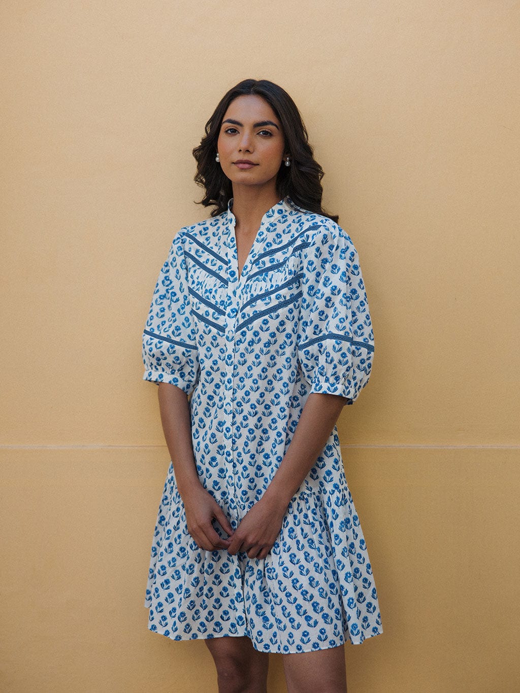 OPHELIA & INDIGO Dress Pippa Dress Dandelion Print