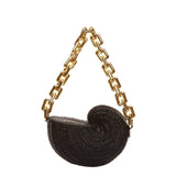 POOLSIDE Black Wicker The Anna Conch