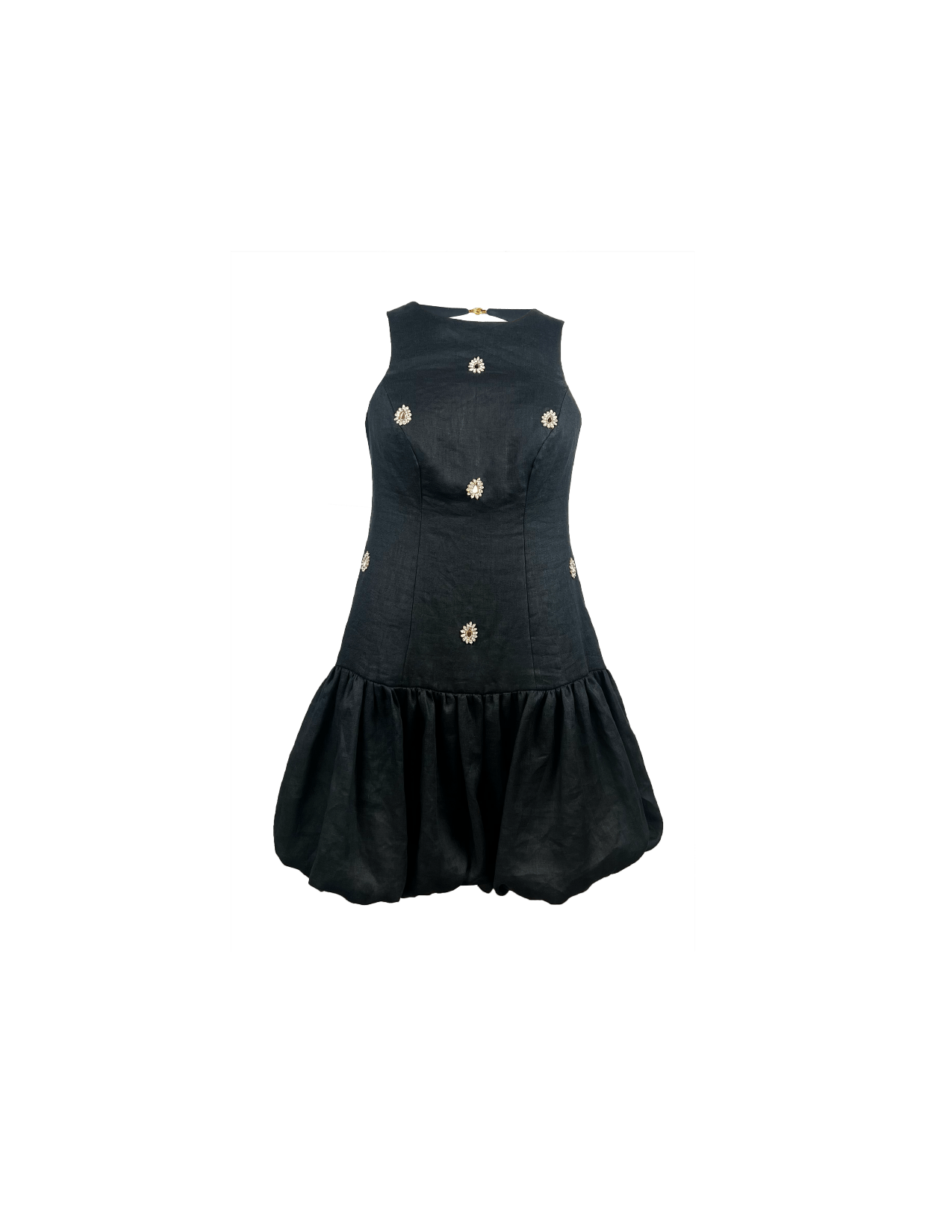 Rebecca Elizabeth Dress 00/0 / Noir Selestia Embroidered Noir