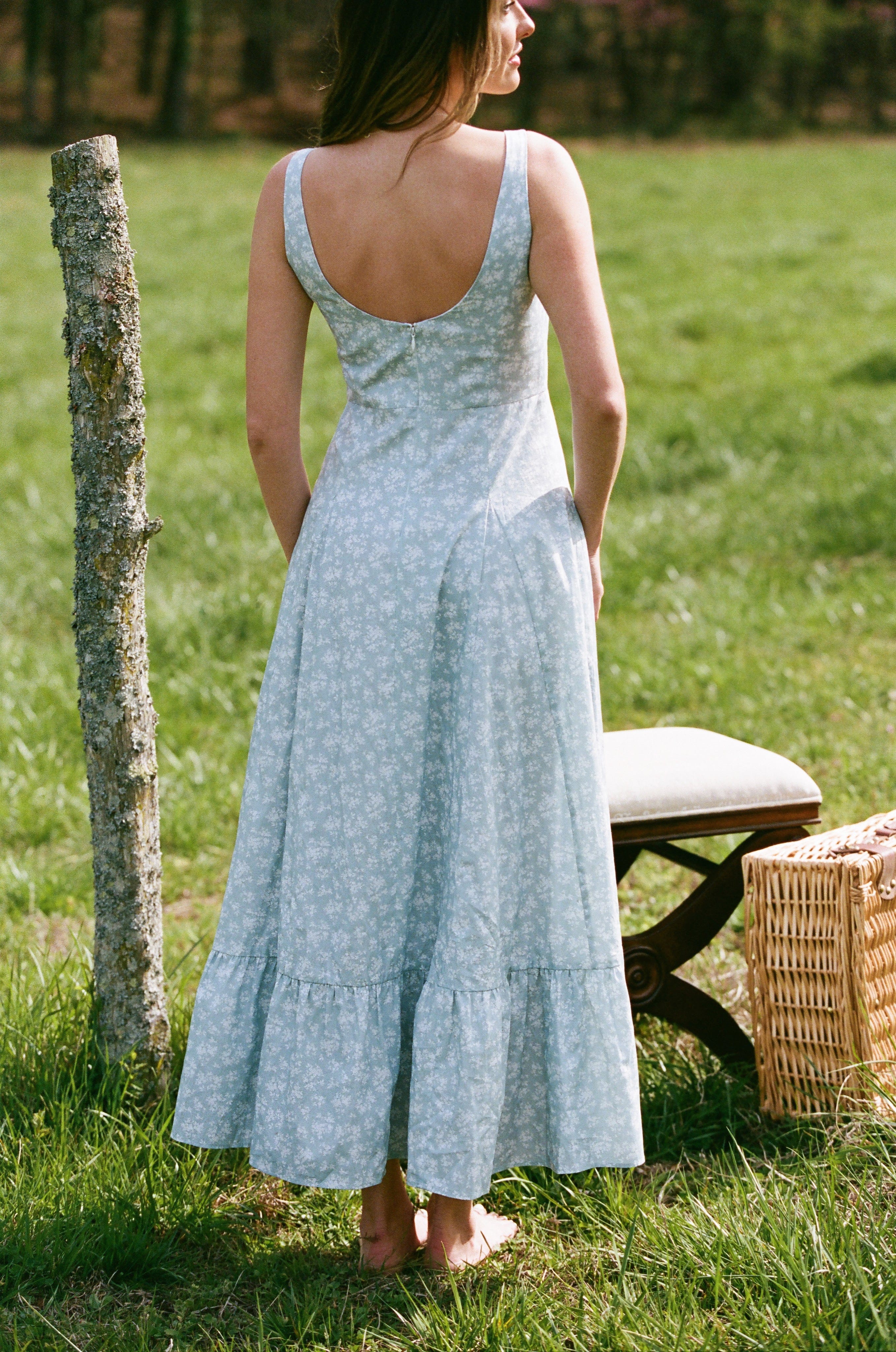 Rêveux Dress Lorraine Ruffle Midi Dress