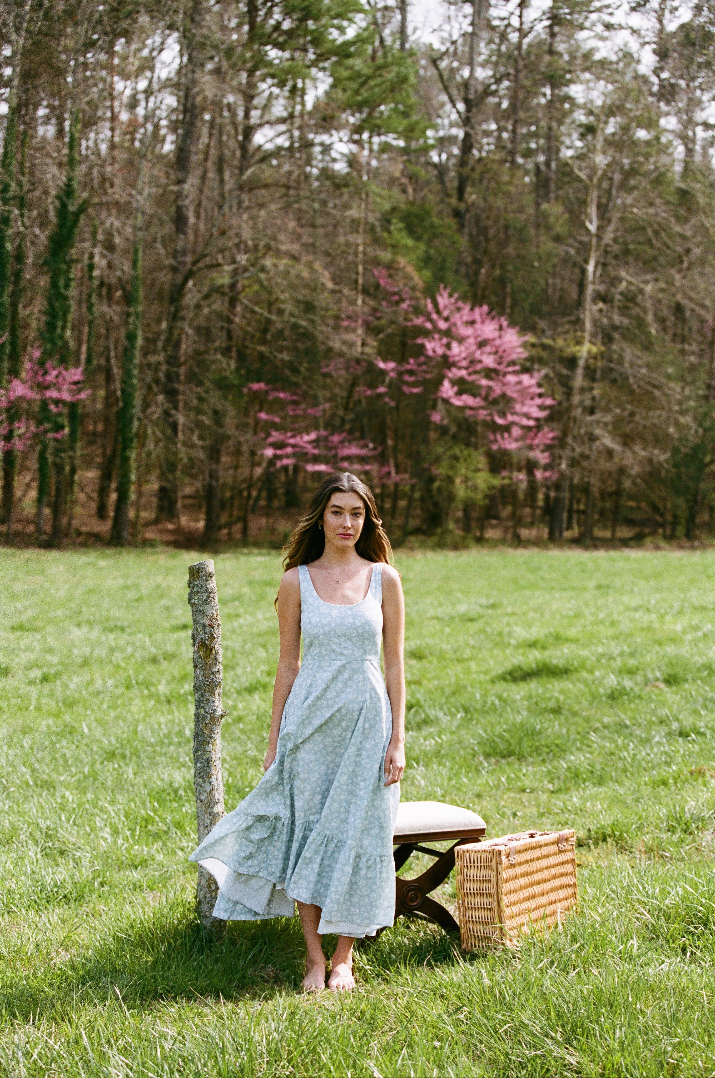 Rêveux Dress Lorraine Ruffle Midi Dress