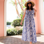 SARA KHATIB DESIGN DRESSES THE HARBOR DRESS CORNFLOWER FLORAL