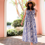 SARA KHATIB DESIGN DRESSES THE HARBOR DRESS CORNFLOWER FLORAL