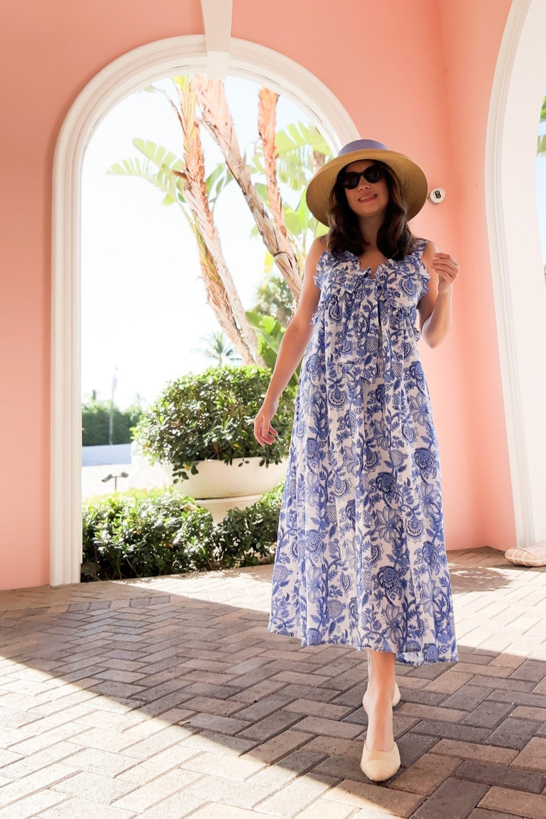 SARA KHATIB DESIGN DRESSES THE HARBOR DRESS CORNFLOWER FLORAL