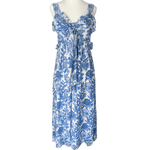 SARA KHATIB DESIGN DRESSES THE HARBOR DRESS CORNFLOWER FLORAL