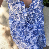 SARA KHATIB DESIGN DRESSES THE HARBOR DRESS CORNFLOWER FLORAL