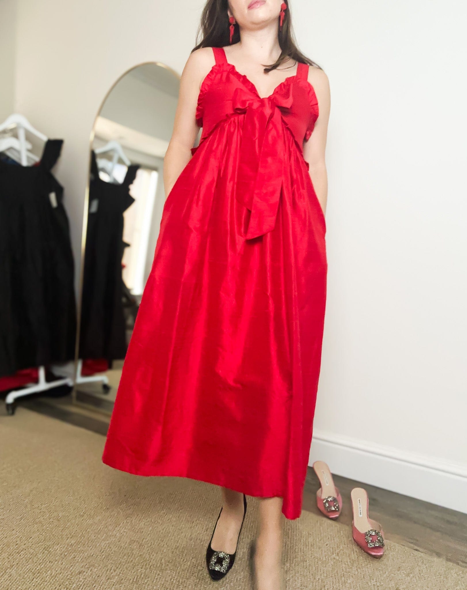 SARA KHATIB DESIGN DRESSES THE HARBOR DRESS HOLIDAY RED