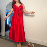 SARA KHATIB DESIGN DRESSES THE HARBOR DRESS HOLIDAY RED