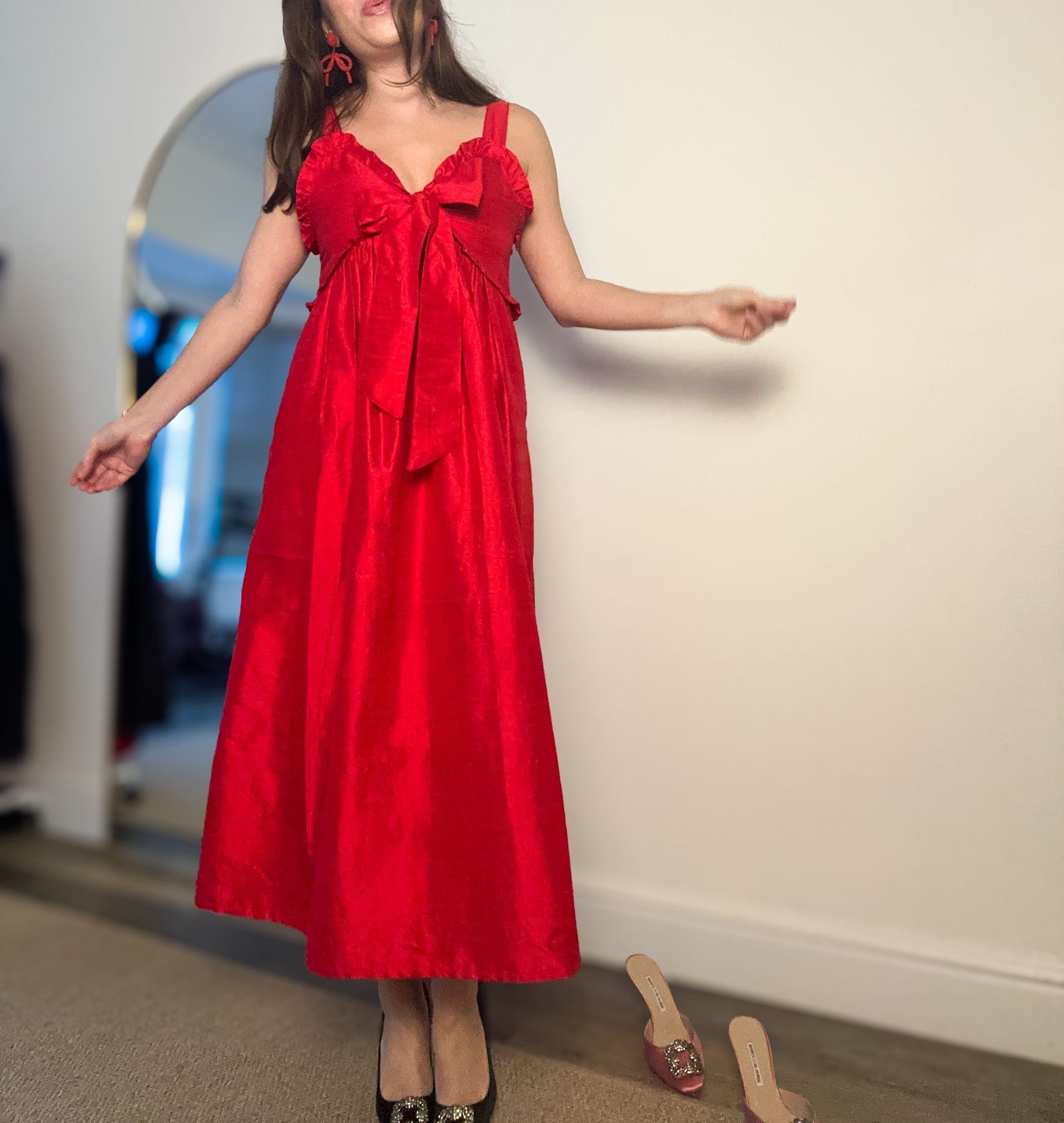 SARA KHATIB DESIGN DRESSES THE HARBOR DRESS HOLIDAY RED