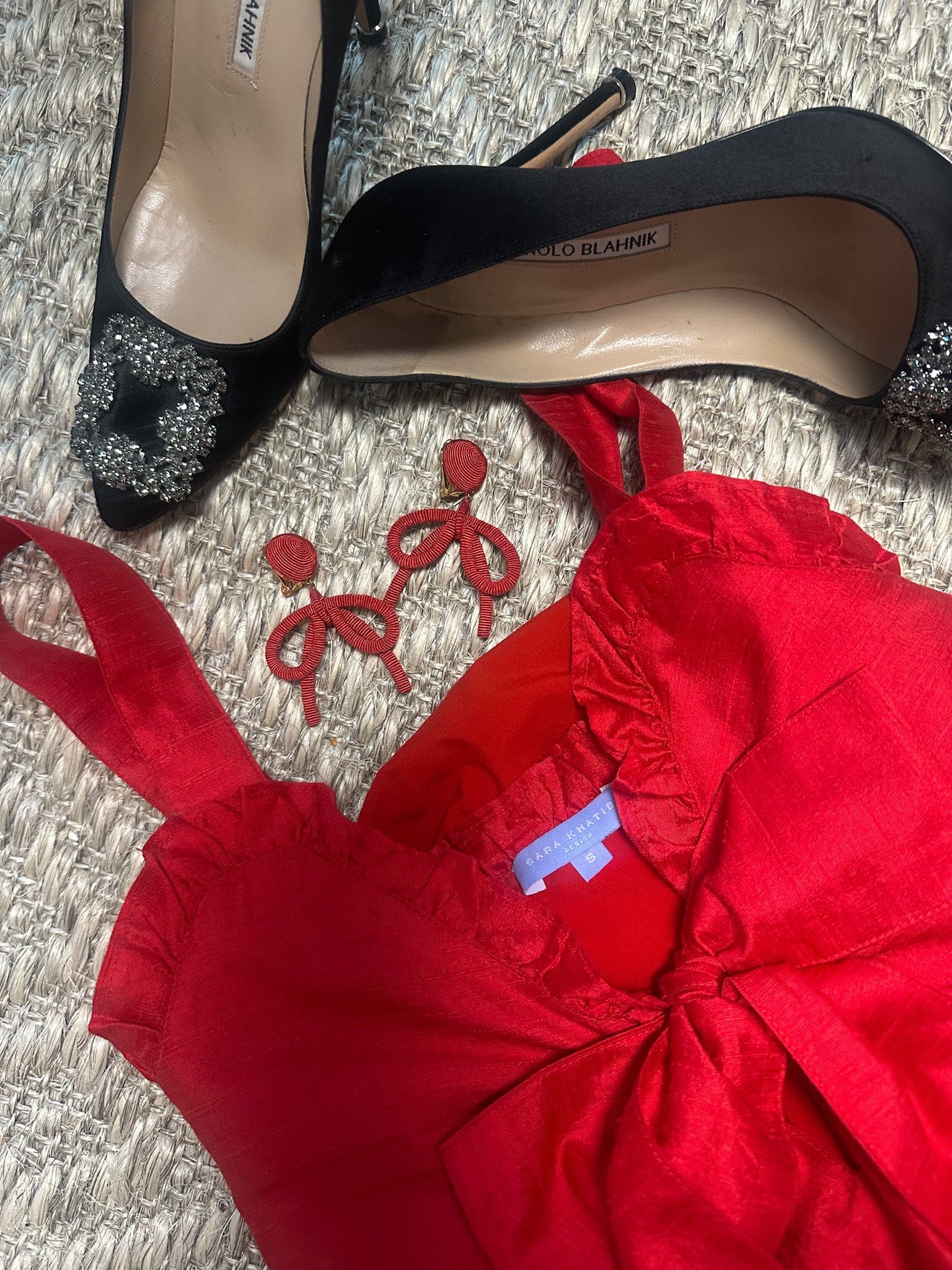 SARA KHATIB DESIGN DRESSES THE HARBOR DRESS HOLIDAY RED