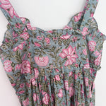 SARA KHATIB DESIGN DRESSES THE HARBOR DRESS PINK SEAGREEN FLORAL