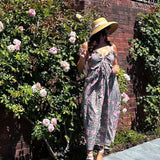 SARA KHATIB DESIGN DRESSES THE HARBOR DRESS PINK SEAGREEN FLORAL