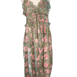 SARA KHATIB DESIGN DRESSES THE HARBOR DRESS PINK SEAGREEN FLORAL