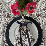SARA KHATIB DESIGN Napkin Chocolate Wildflower Napkins
