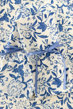 SARA KHATIB DESIGN Napkins Coastal Blue Wildflower Napkins