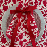 SARA KHATIB DESIGN Tablecloth Bright Cranberry Blossom Tablecloth