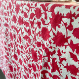 SARA KHATIB DESIGN Tablecloth Bright Cranberry Blossom Tablecloth