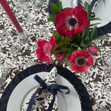 SARA KHATIB DESIGN Tablecloth Chocolate Wildflower Tablecloth