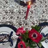 SARA KHATIB DESIGN Tablecloth Chocolate Wildflower Tablecloth