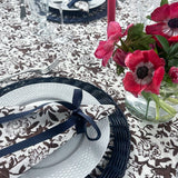 SARA KHATIB DESIGN Tablecloth Chocolate Wildflower Tablecloth