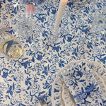 SARA KHATIB DESIGN Tablecloth Coastal Blue Wildflower Tablecloth