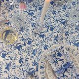 SARA KHATIB DESIGN Tablecloth Coastal Blue Wildflower Tablecloth