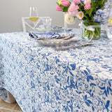 SARA KHATIB DESIGN Tablecloth Coastal Blue Wildflower Tablecloth