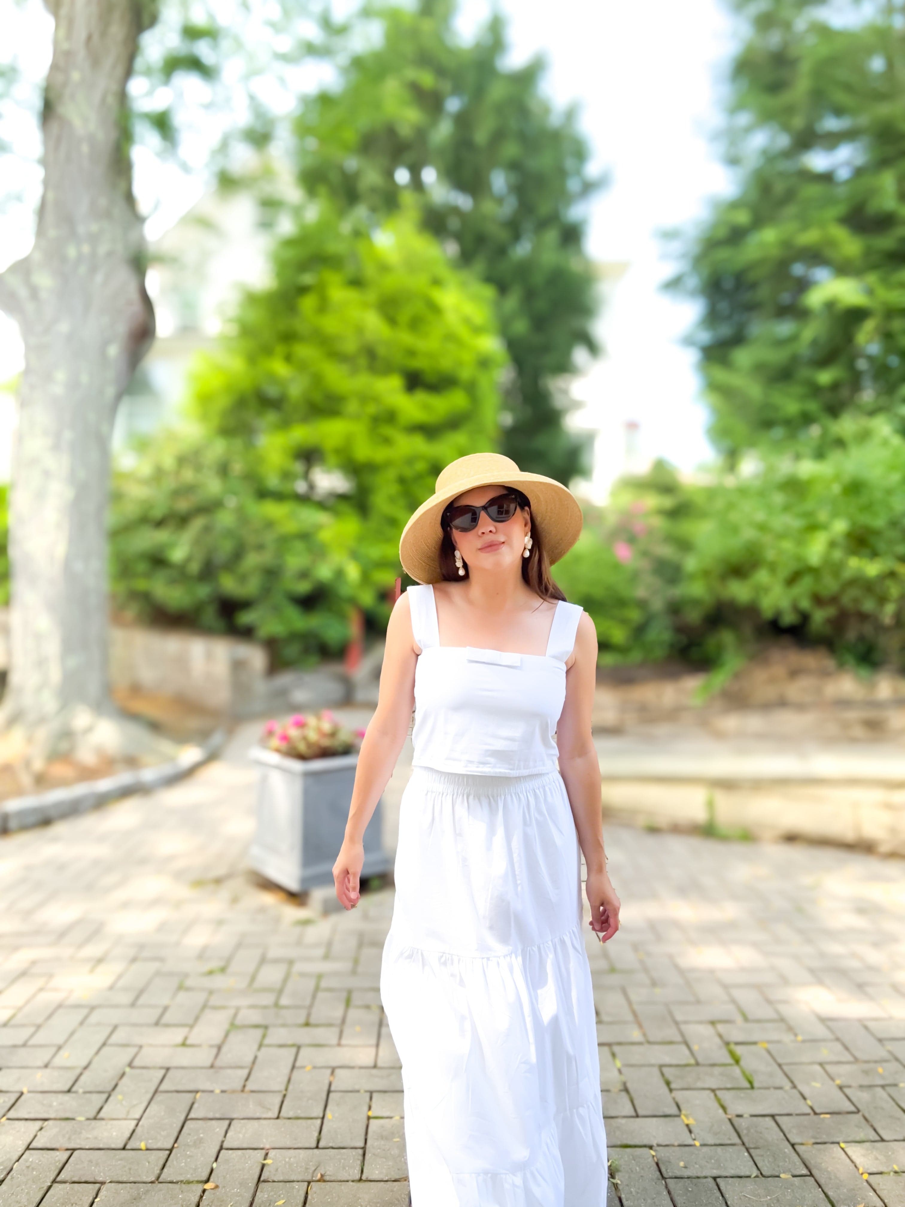 SARA KHATIB DESIGN TOP THE NEWPORT TOP WHITE POPLIN