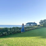 SARA KHATIB DESIGN TOP THE SOUTHPORT SKIRT - DEEP AZURE FLORAL