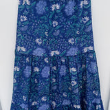 SARA KHATIB DESIGN TOP THE SOUTHPORT SKIRT - DEEP AZURE FLORAL