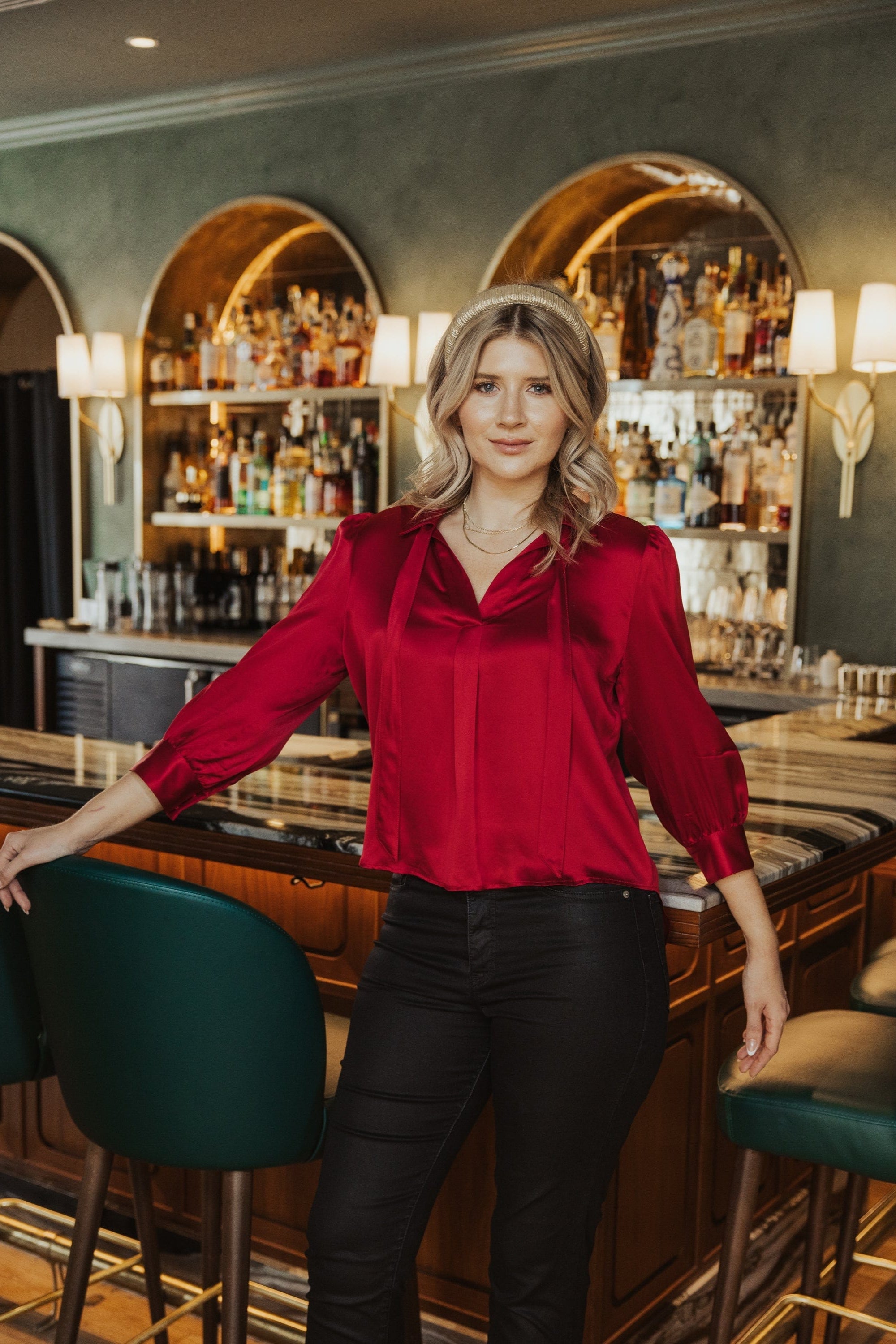Sarah Alexis Tops Rachel Silk Blouse