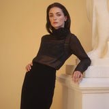 Serenity Be Skirt Anastasia Black Tube Maxi Skirt