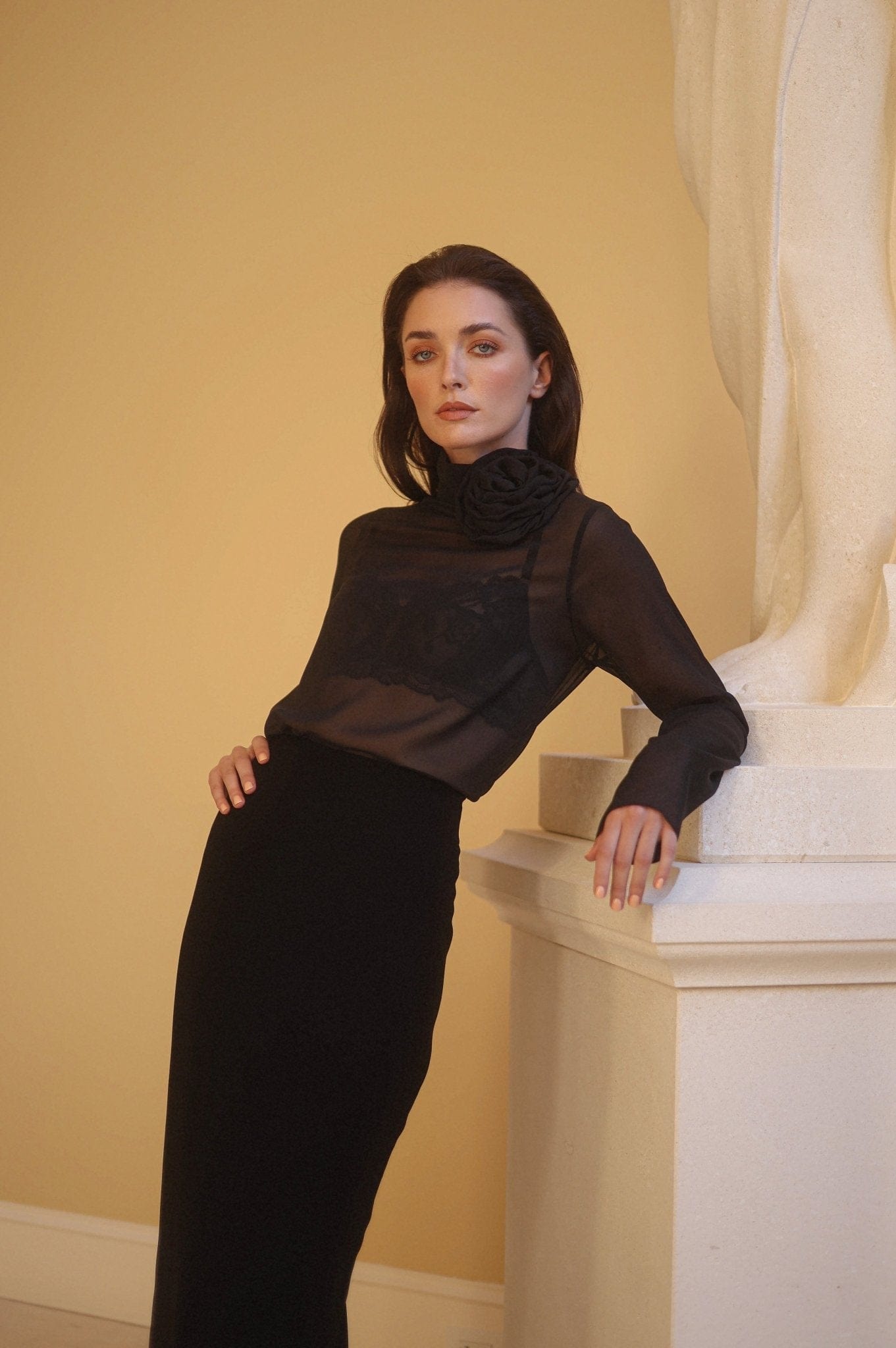Serenity Be Skirt Anastasia Black Tube Maxi Skirt