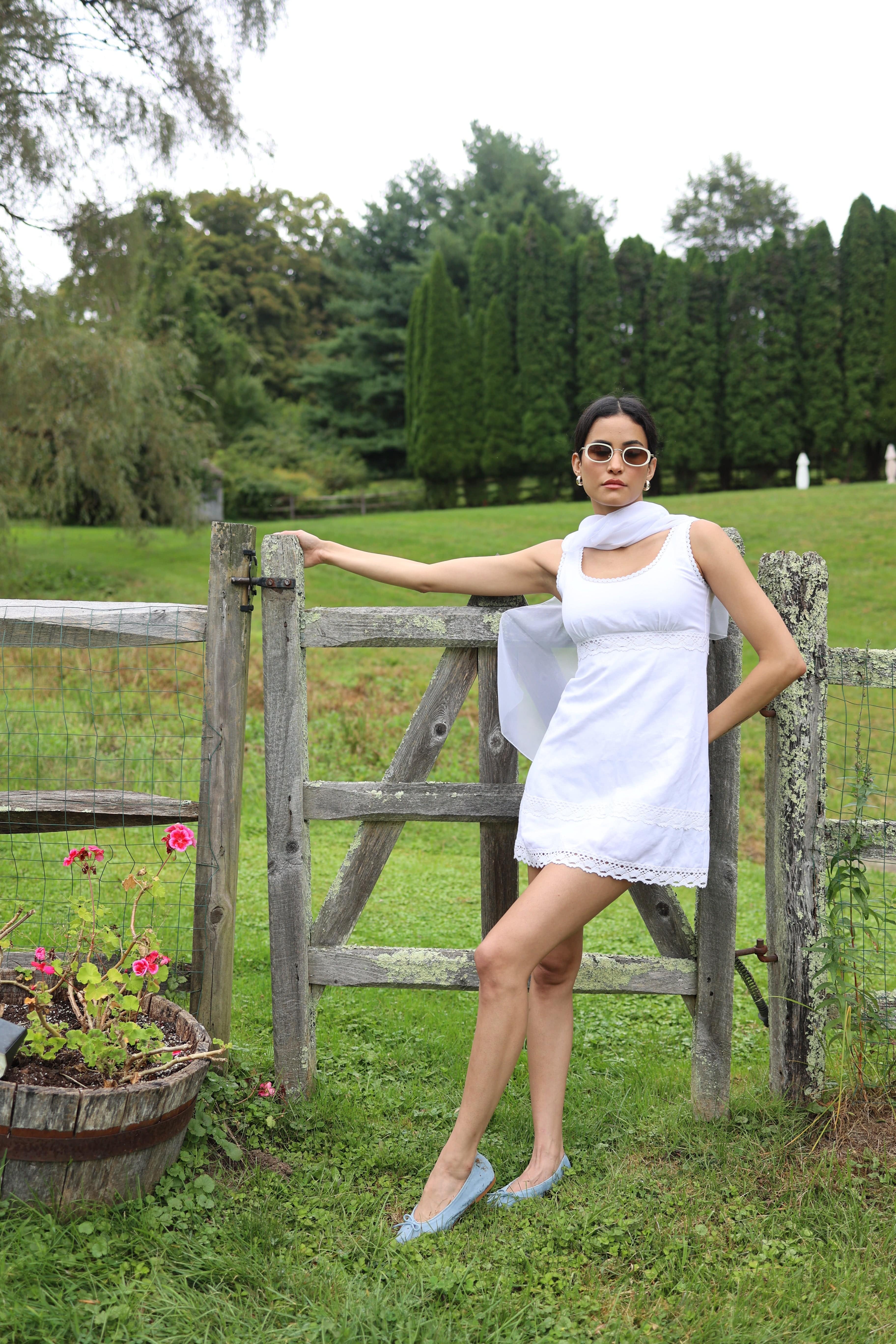 Sister New York Dress Bardot Dress White