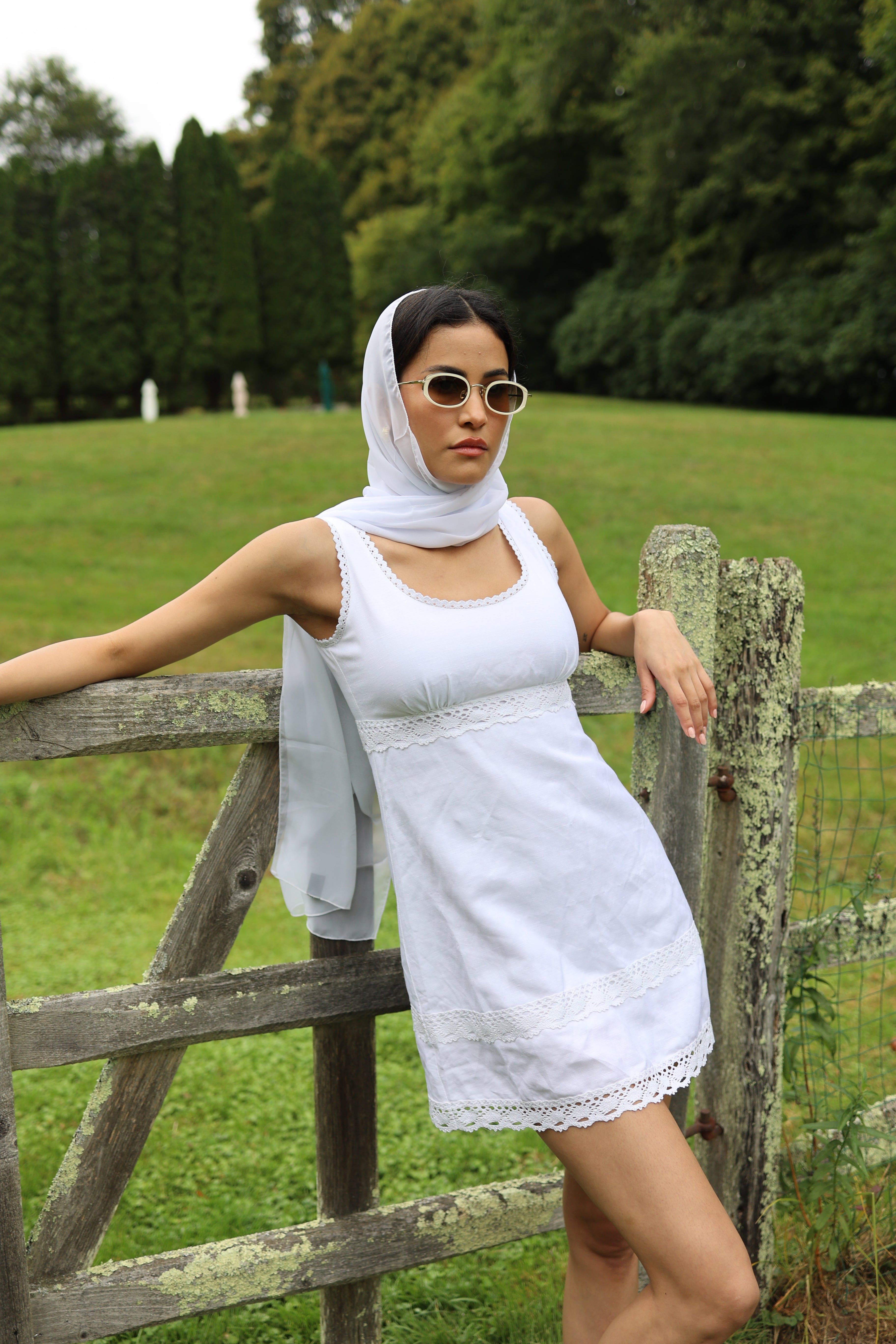 Sister New York Dress Bardot Dress White