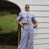 Sister New York Pants Portofino Pant Blue Stripe