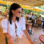 Sister New York Top Scalloped Top White