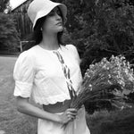 Sister New York Top Scalloped Top White