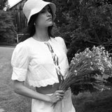 Sister New York Top Scalloped Top White