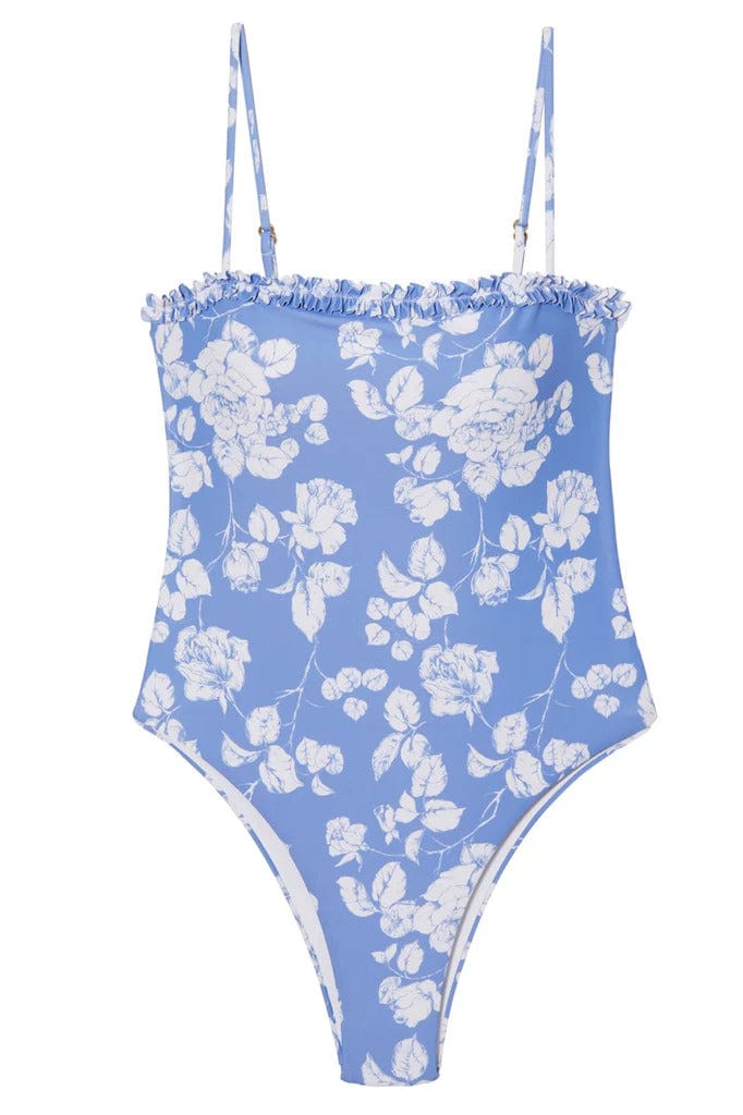 Sister Swim Swimwear Caroline One Piece In Blue Floral