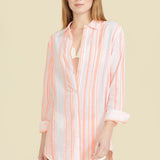 SITANO Cover Up XS / Neon Stripes - Orange Primavera Shirt Dress