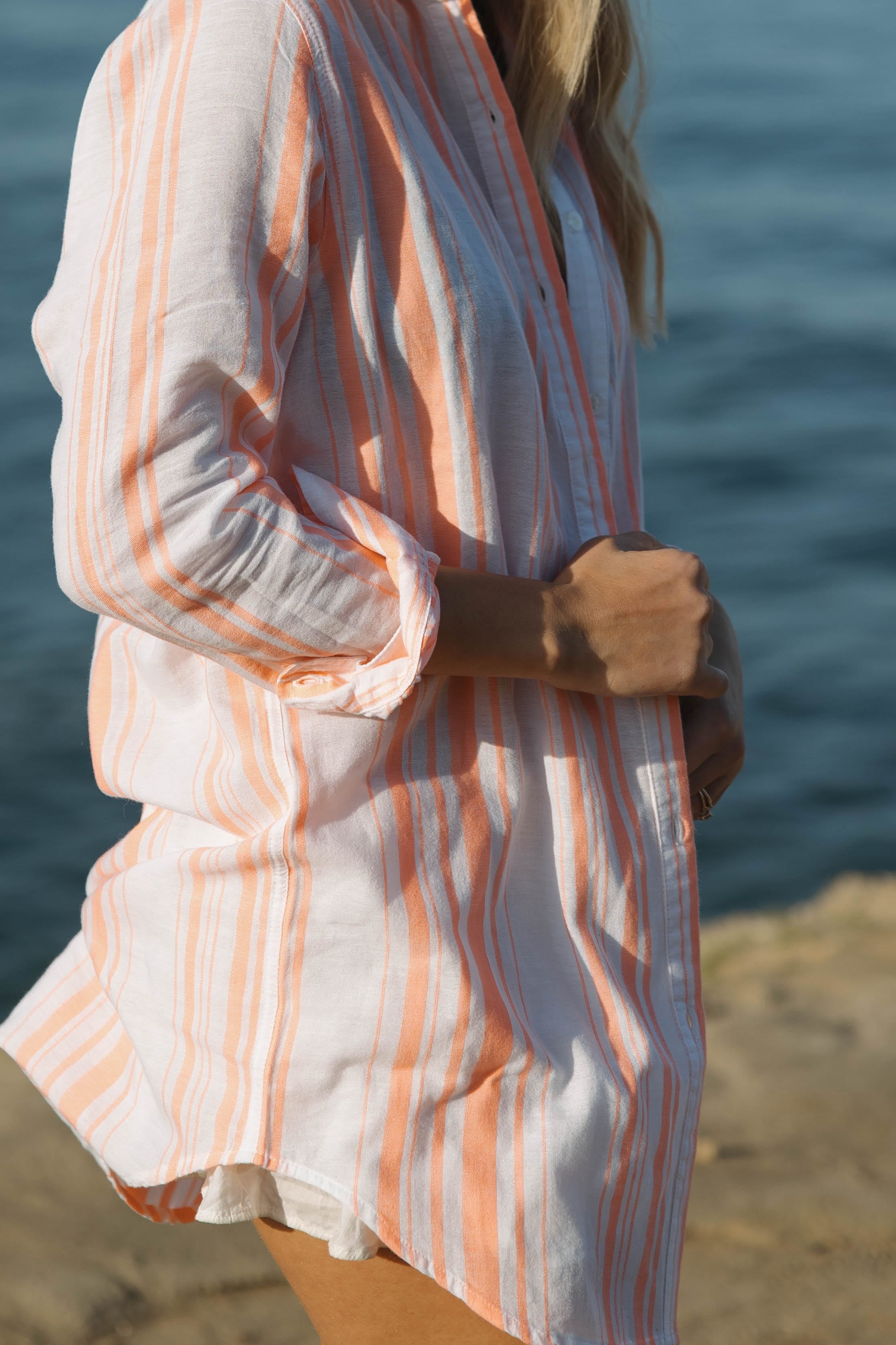 SITANO Cover Up Primavera Shirt Dress