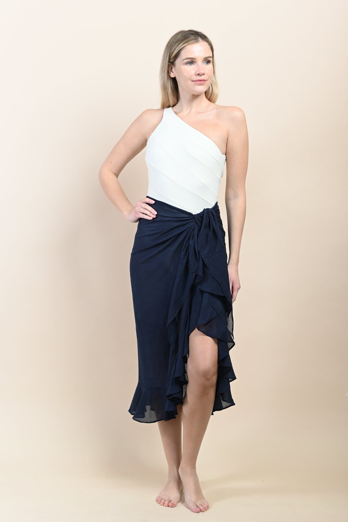 SITANO Cover Up One Size / Navy blue Siena Sarong