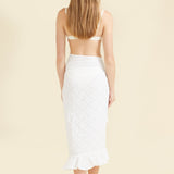 SITANO Cover Up One Size / White Siena Sarong