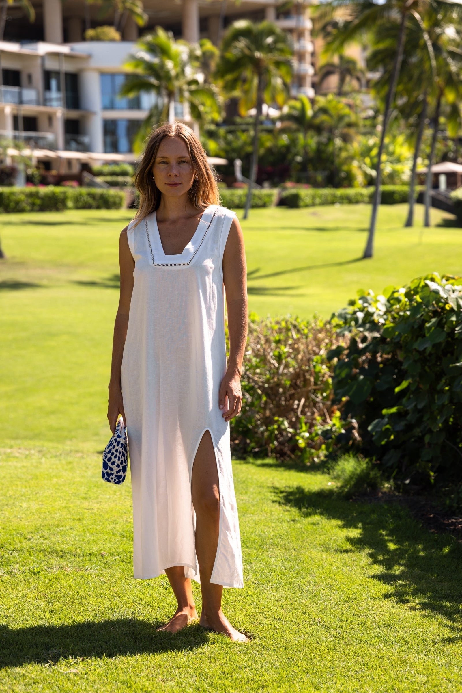 SITANO Dress Grotta Midi Dress - White