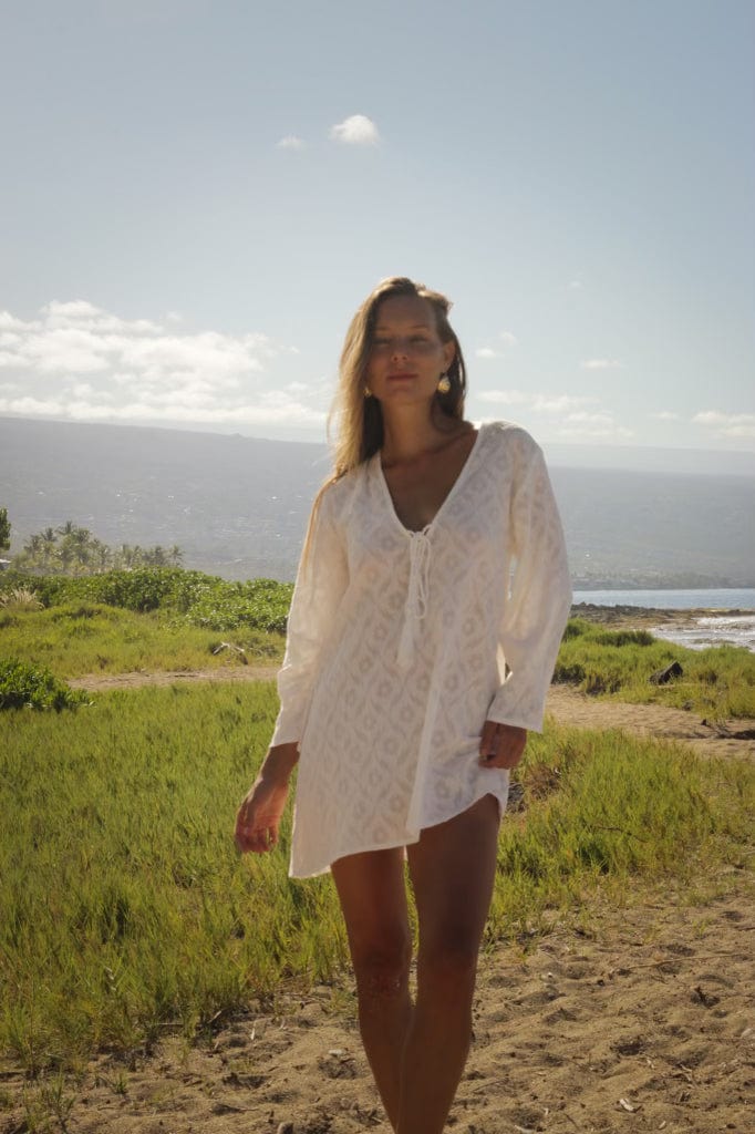 SITANO Dress Siena Bell Sleeve Dress - White